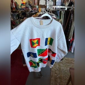Vintage Flag Motif knit